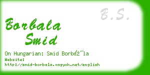 borbala smid business card